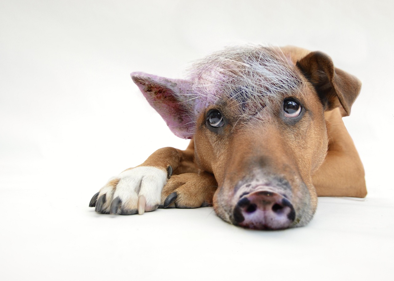pig dog, inner pig dog, dog, pig, composing, coaching, view, loyal to, animal, dear, pet, fun, overcoming, funny pictures, funny photos